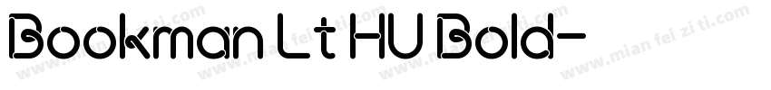 Bookman Lt HU Bold字体转换